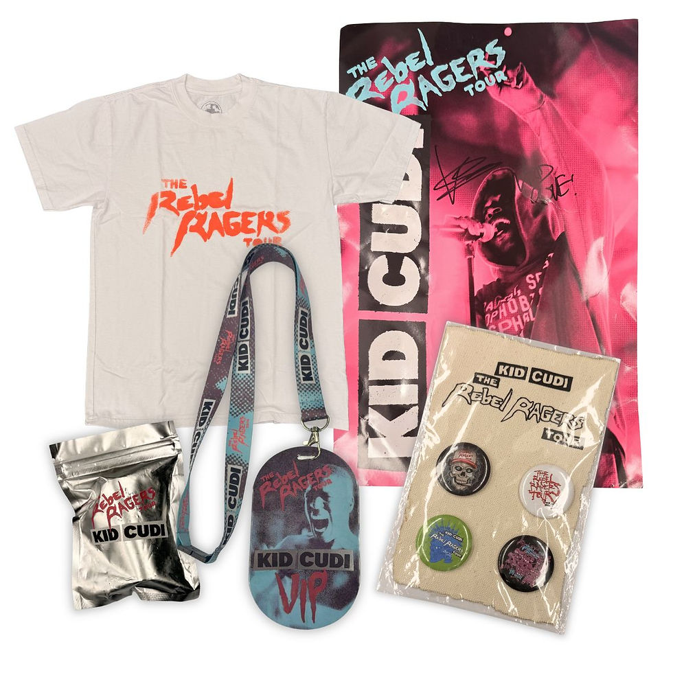 Kid Cudi Signed "The Rebel Ragers" Tour Bundle