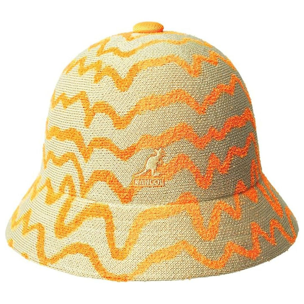 Kangol Beige Electric Kumquat Meltdown Casual Bucket Hat
