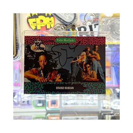 Brand Nubian Yo! MTV Raps Signed Grand Puba Hip Hop Trading Card
