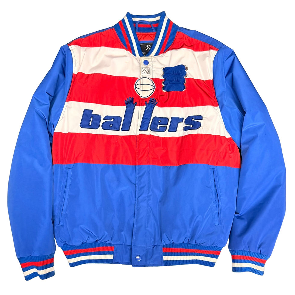 Fat-Lace Custom Ballers Embellished Bomber Jacket