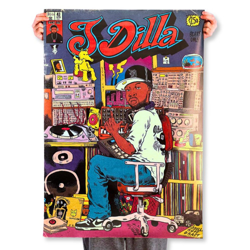 J Dilla ポスター J Dilla Vintage Comic Book Poster - Limited Edition | NHHM