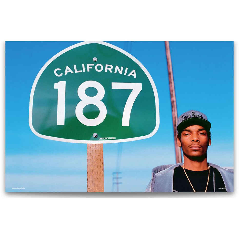 ​​​​​​​Snoop Dogg 187 Sign Art Print by Chi Modu