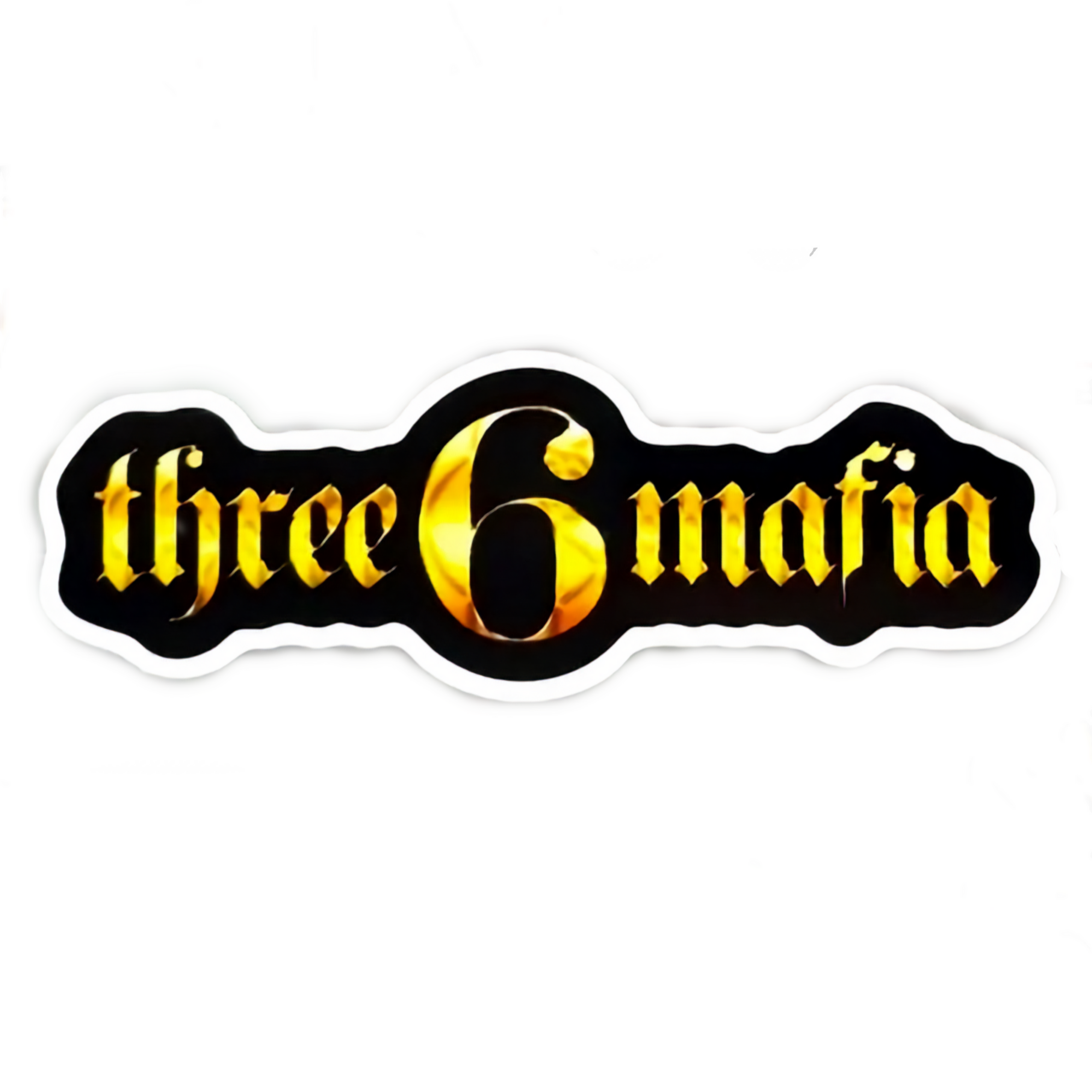 Three 6 Mafia Logo Sticker