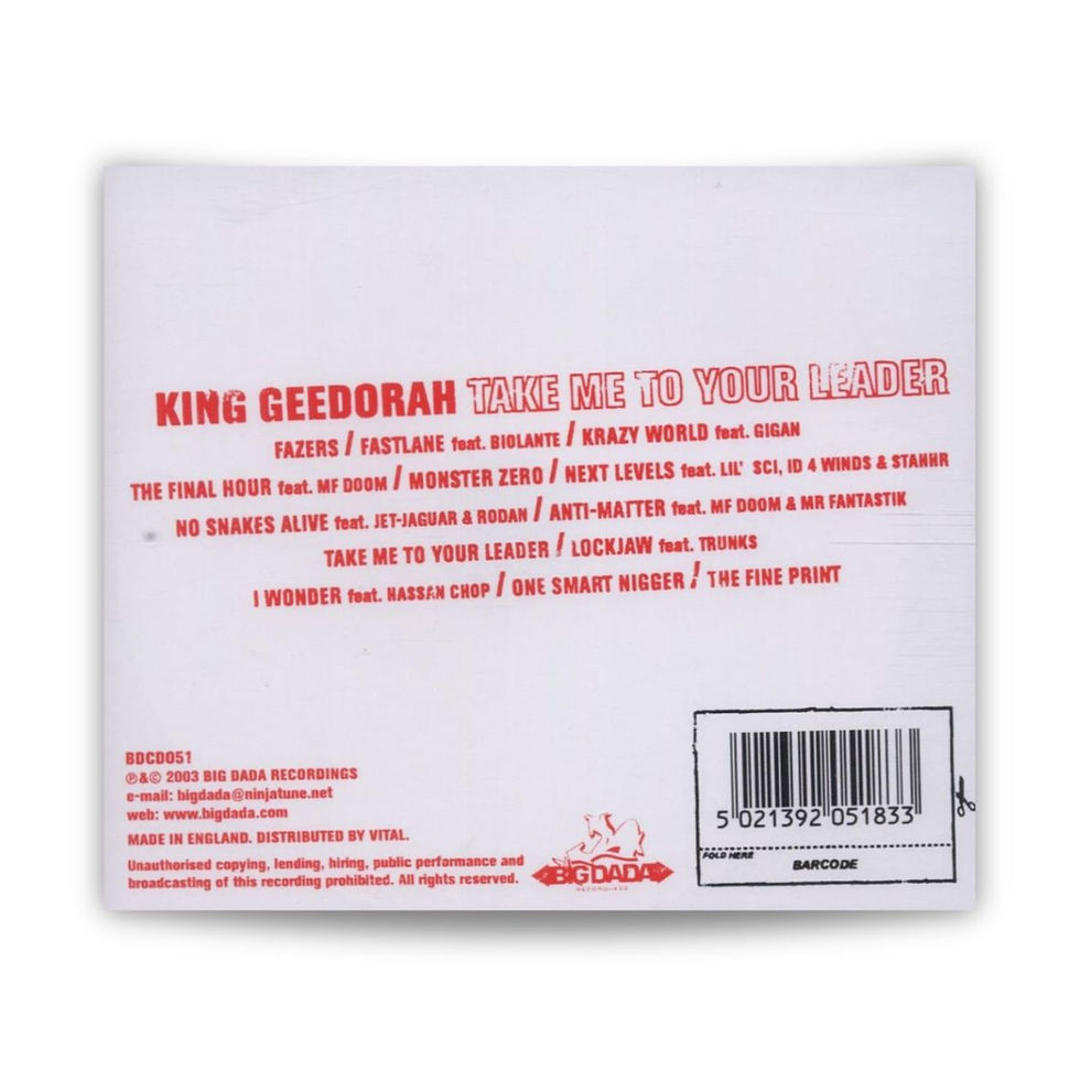 King Geedorah "Take Me To Your Leader" CD