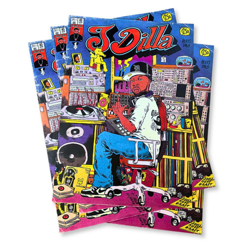 J Dilla Vintage Comic Book Poster - Limited Edition | NHHM