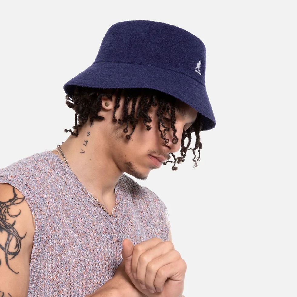 サムネイル： Kangol Black Bermuda Bucket Hat
