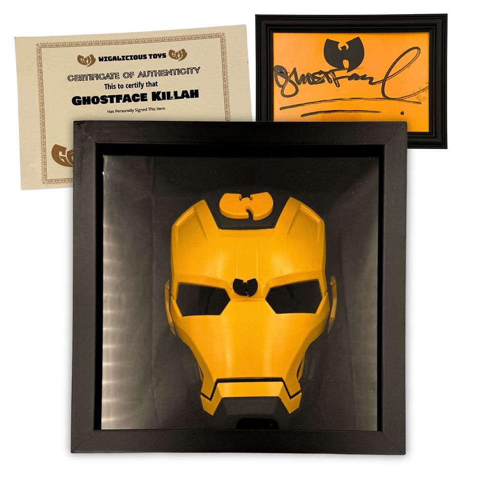 Ghostface Killah Signed Custom Iron Man Mask