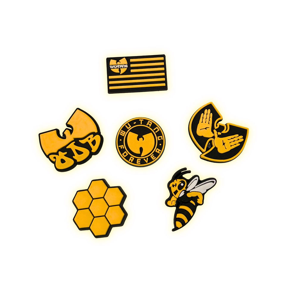 Wu-Tang Clan "Killa Beez" 6 Pack Shoe Charms for Crocs