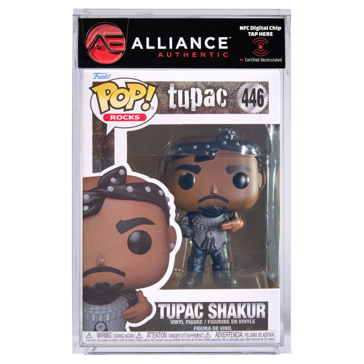 Funko POP! Tupac Shakur "California Love" Authentic Encapsulated Vinyl Figure #446
