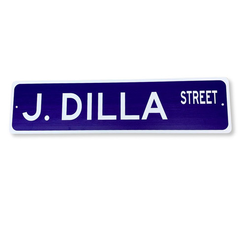 J. Dilla Street Blue Street Sign | NHHM Official Site