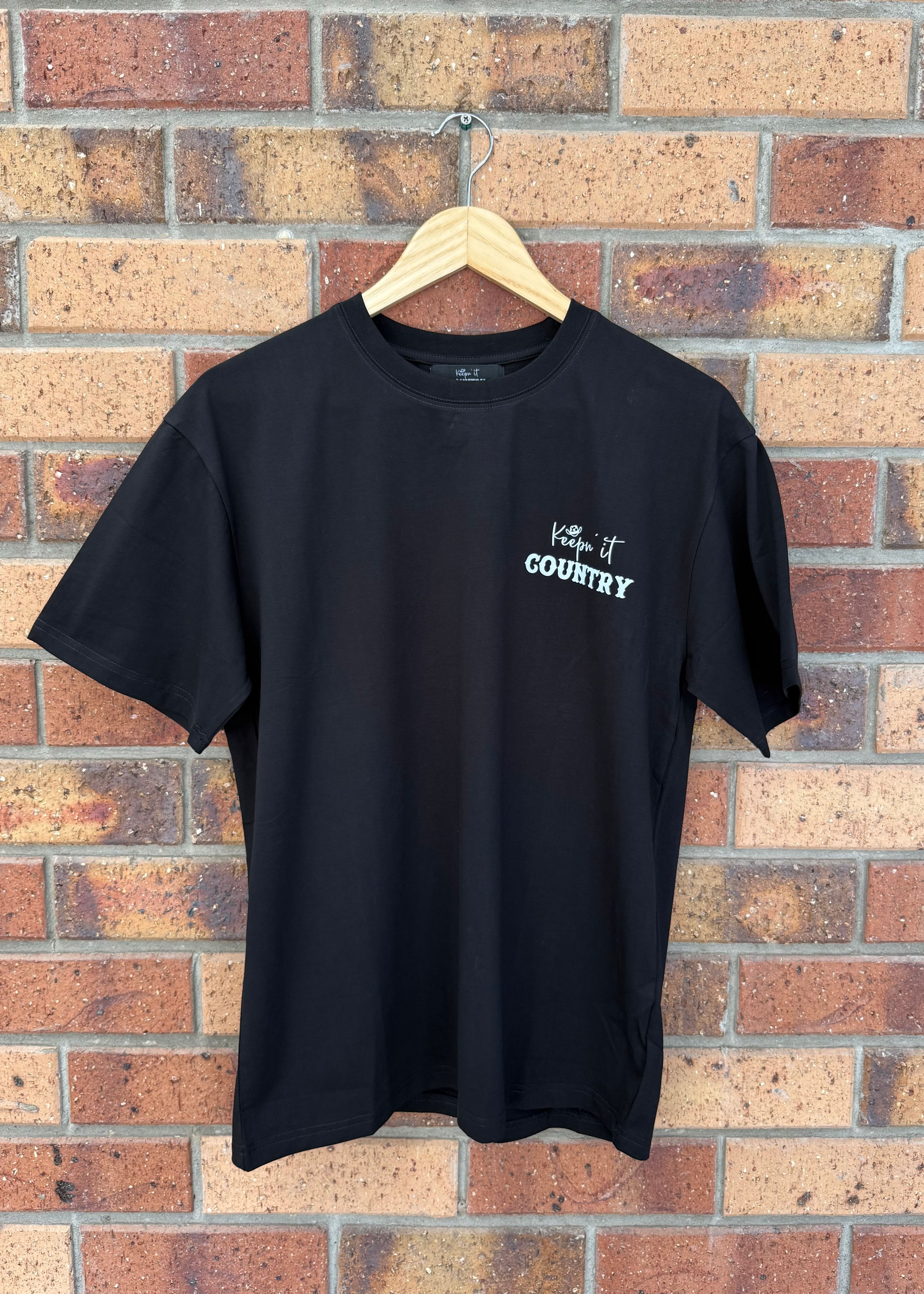 Keepn' It Country T-Shirt - Adult Black