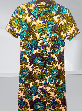 Vintage 1950's Floral Dress