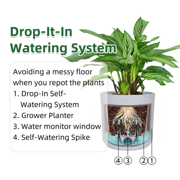 Self-watering planters