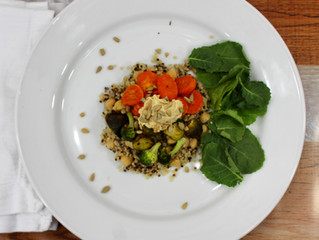 Chickpea & Quinoa Roasted Vegetable Salad