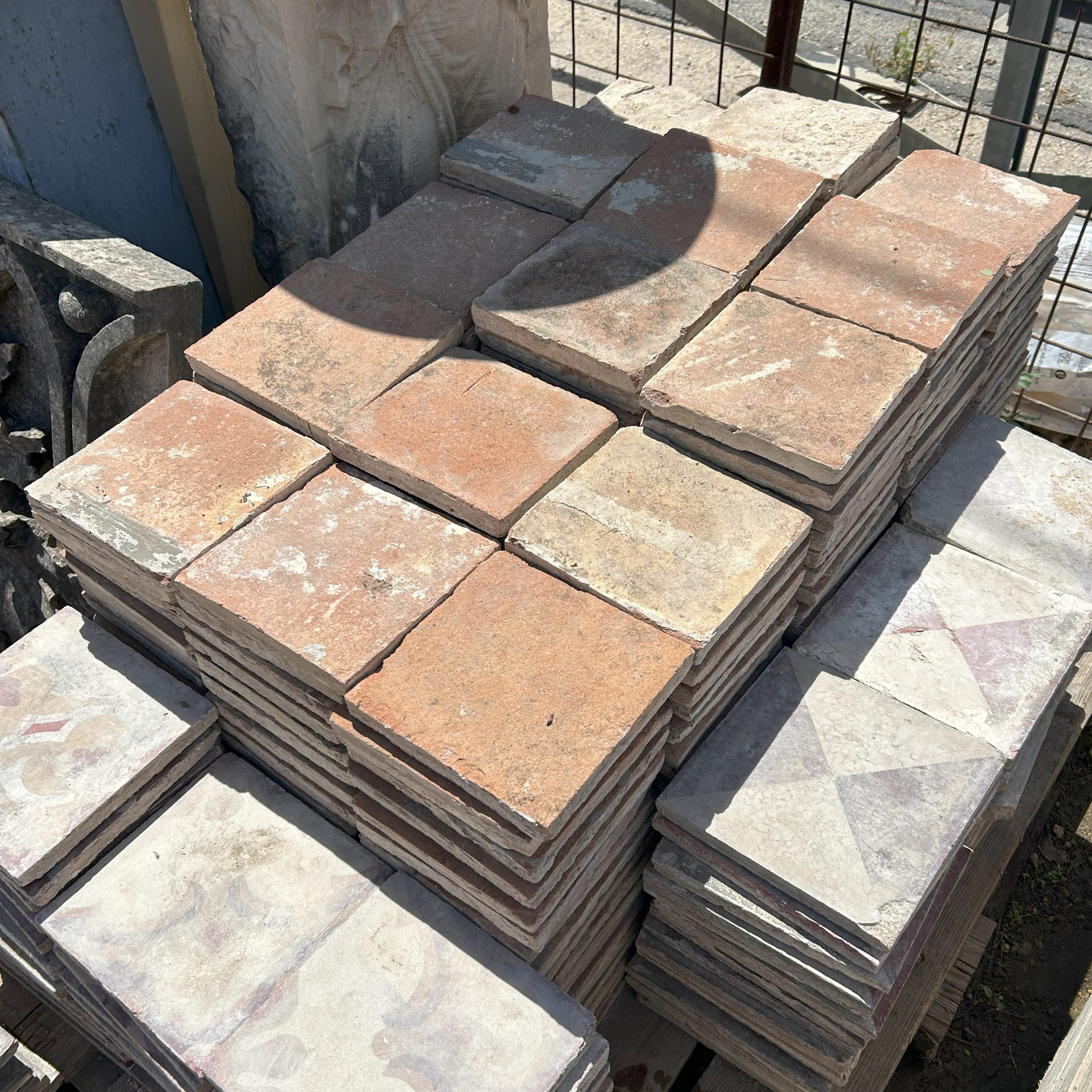 Mattoni piastrelle quadrate in cotto antico siciliano - CTT 006