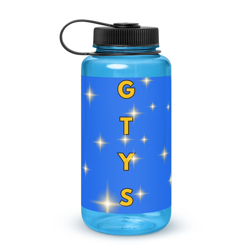 Wide mouth plastic water bottle