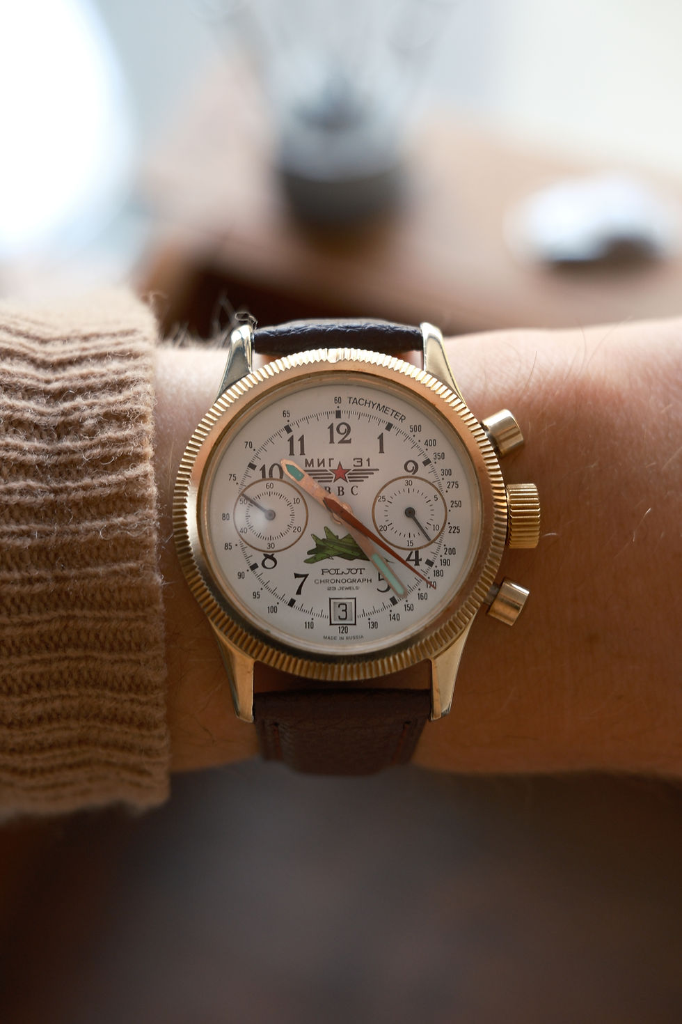 Miniature : Chronographe Poljot “MiG-31”