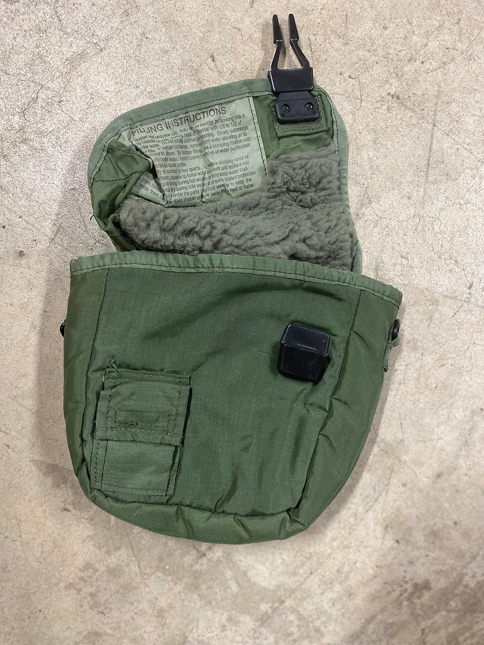 Thumbnail: US GI 2 QT Insulated Canteen Cover with Strap!