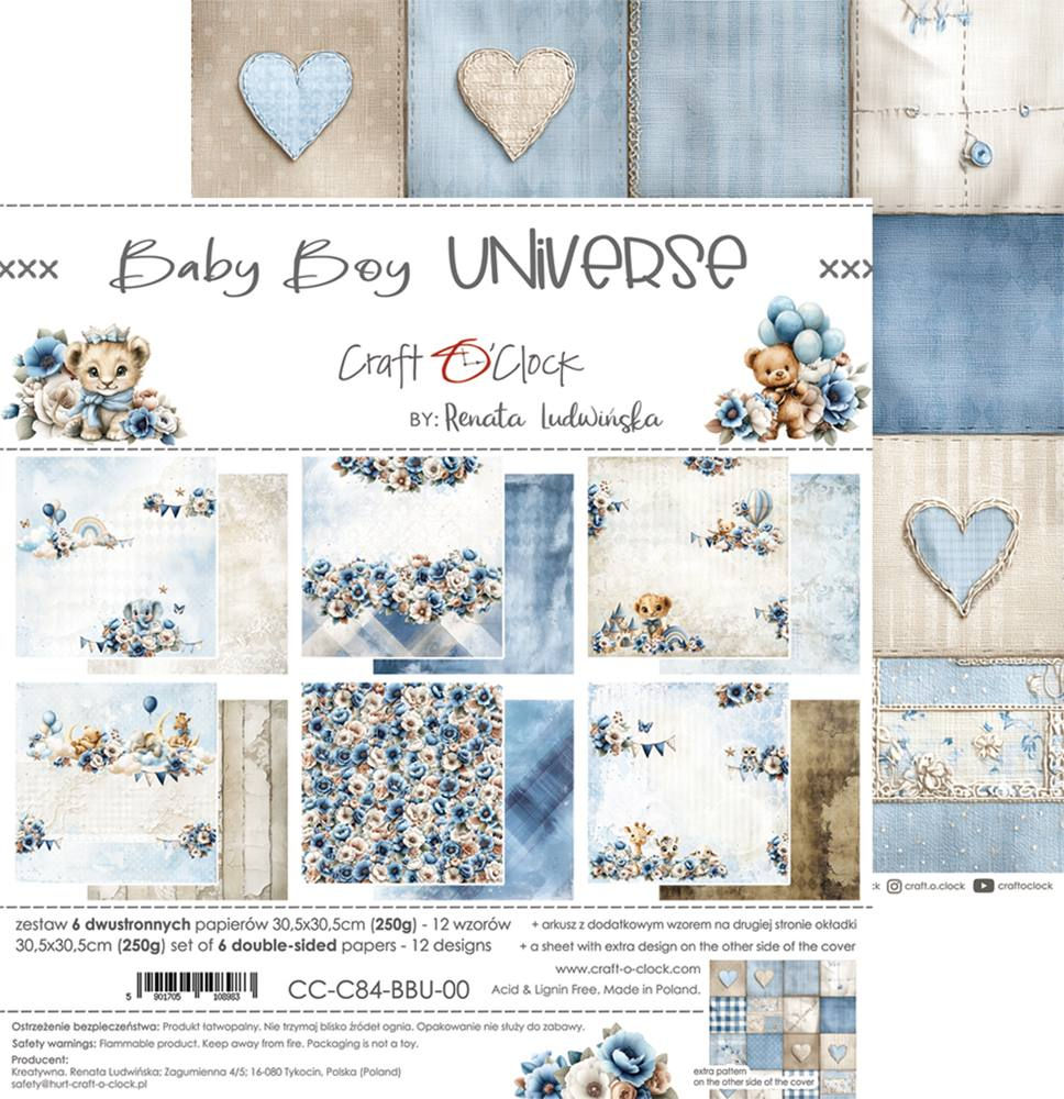 Miniature : Collection Baby Boy Universe - Craft O'Clock - 24 pages rv de 20x20
