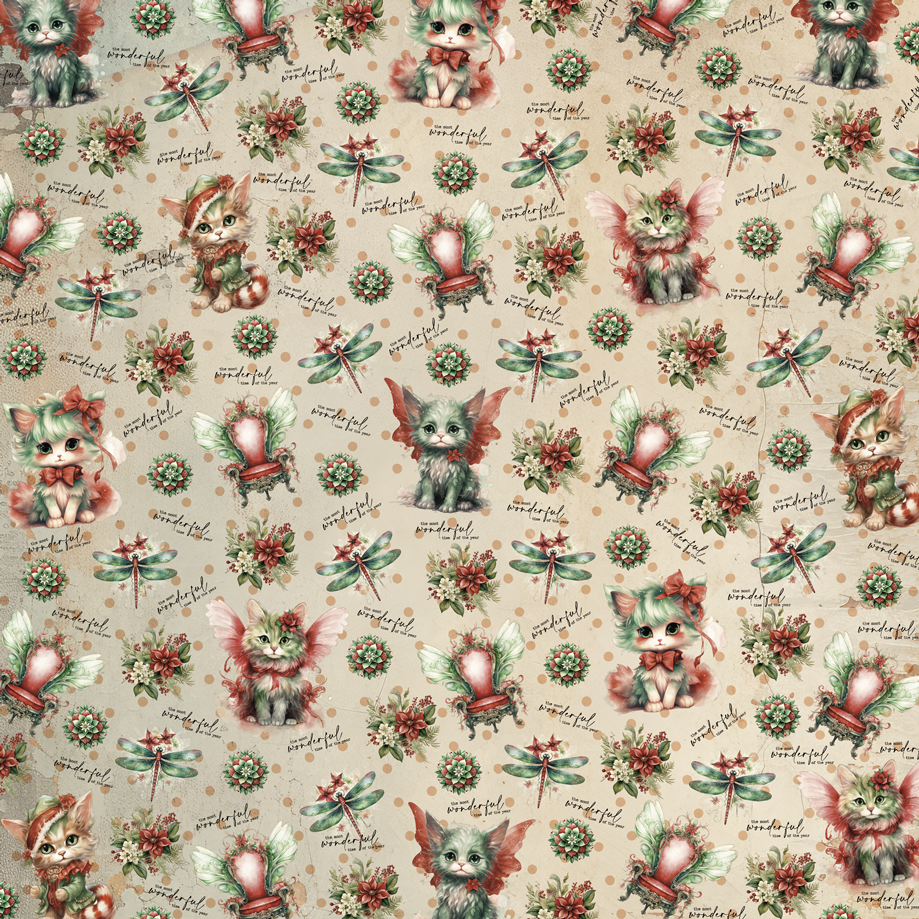 Miniature : Collection Xmas Fantasy - BellaLuna Crafts - 12 pages 20x20 - Découpe