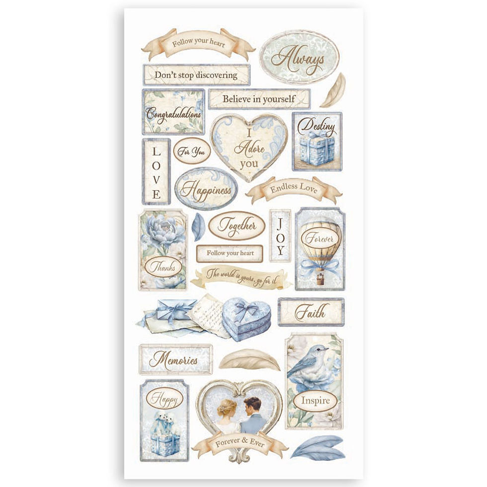 Miniature : Collection Timeless - 4 feuilles de die-cuts prédécoupés - Stamperi