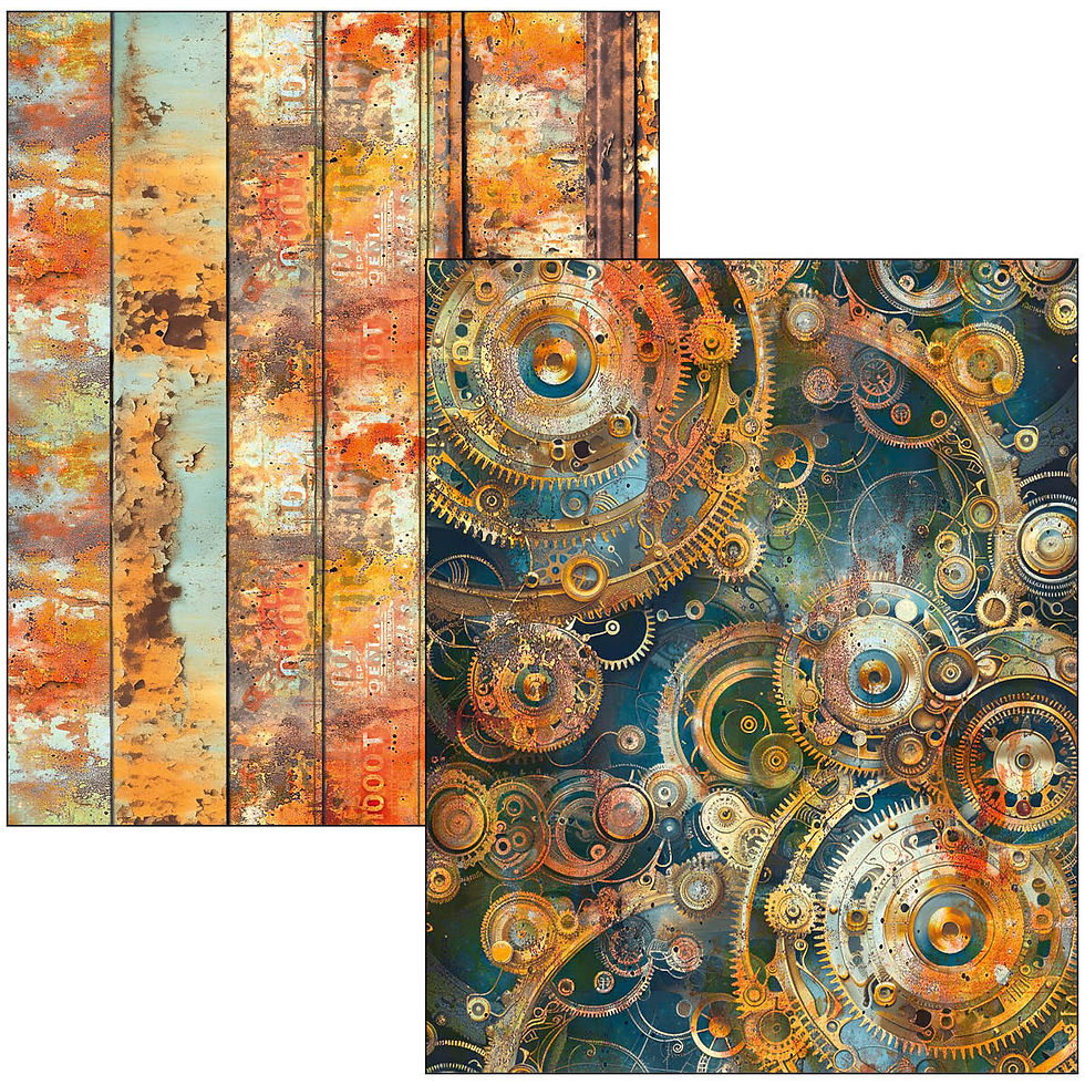 Miniature : Livre Mixed Media - Past Time - A4 Maxi - Ciao Bella