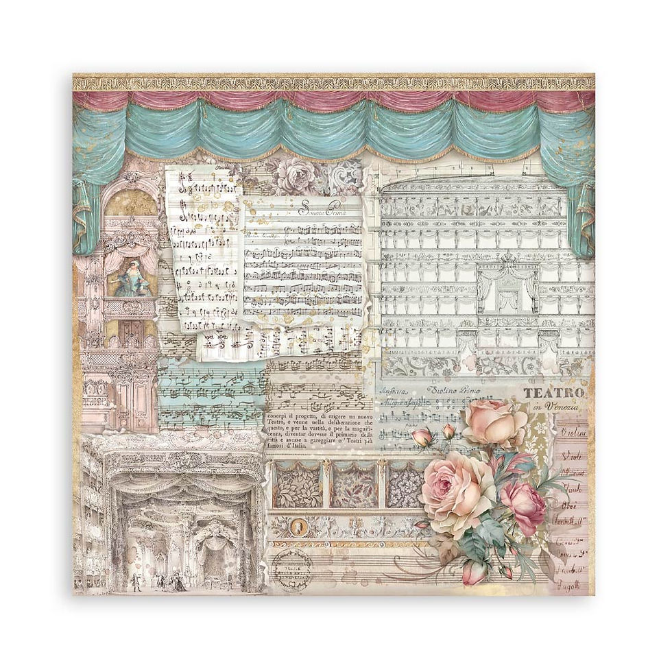 Miniature : Collection Venice City of Art - Stamperia - 22 pages 1 face de 30x30