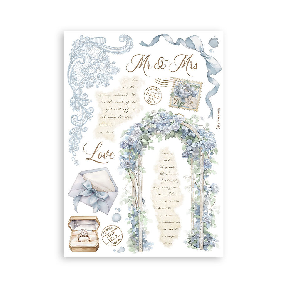 Miniature : Collection Timeless - 8 Feuilles autocollantes - Stamperia