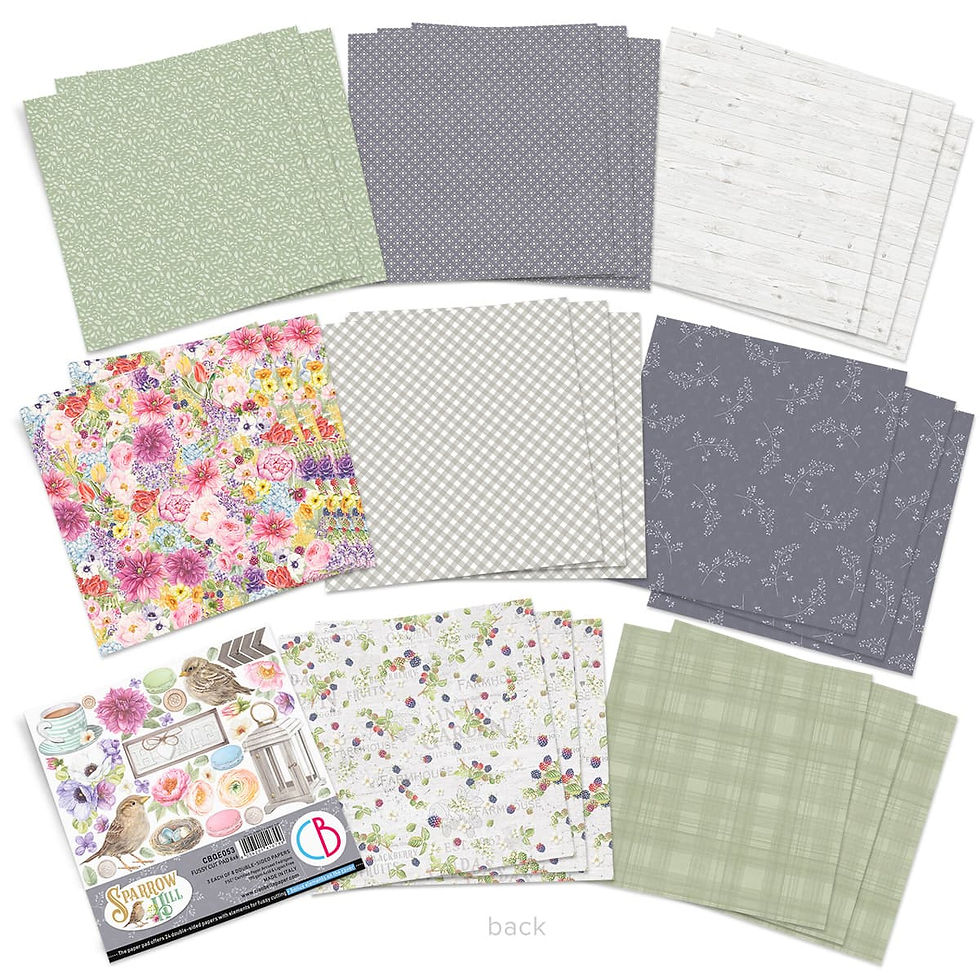 Miniature : Collection Sparrow Hill - Ciao Bella - 24 feuilles de 15X15