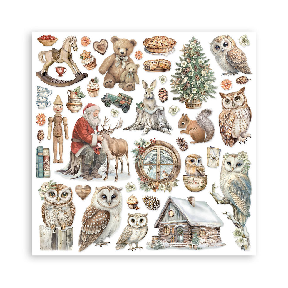 Miniature : Collection The Owl's House - Stamperia - 22 pages 1 face de 30x30