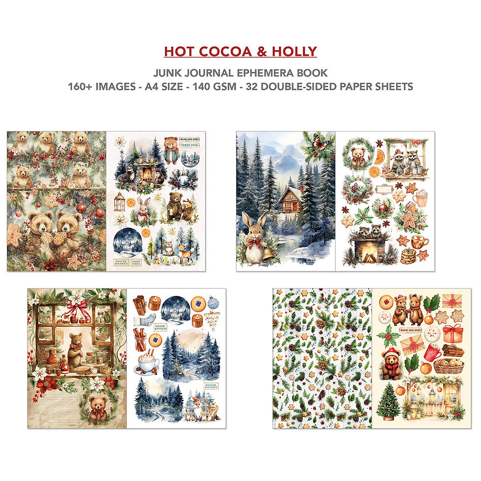 Miniature : Hot Cocoa and Holly - Ciao Bella - 32 pages A4