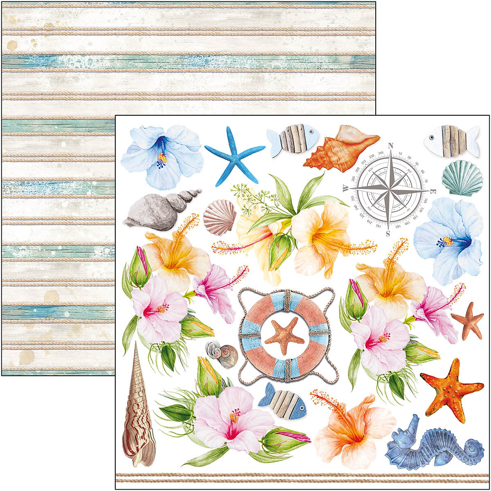 Miniature : Collection Summer Breeze - Ciao Bella - 24 pages de 15x15