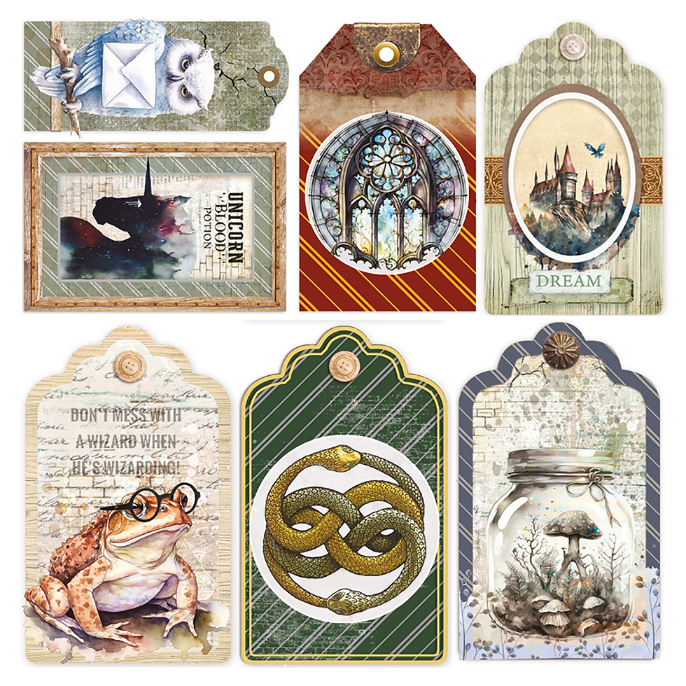 Miniature : Collection Wizard Academy - Vellum - Ciao Bella - 6 pages de 15x15