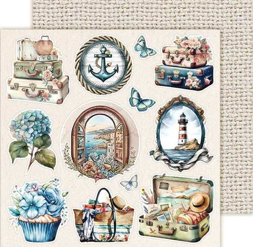 Miniature : Collection Sunny Love - LemonCraft - Elements - 12 pages 20x20
