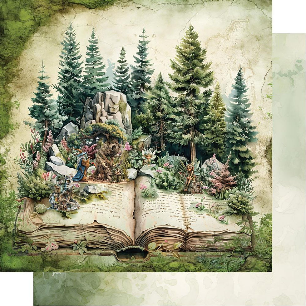 Miniature : Collection Tales of Moss and Fern - Alchemy of Art - 12 pages r/v 20x20