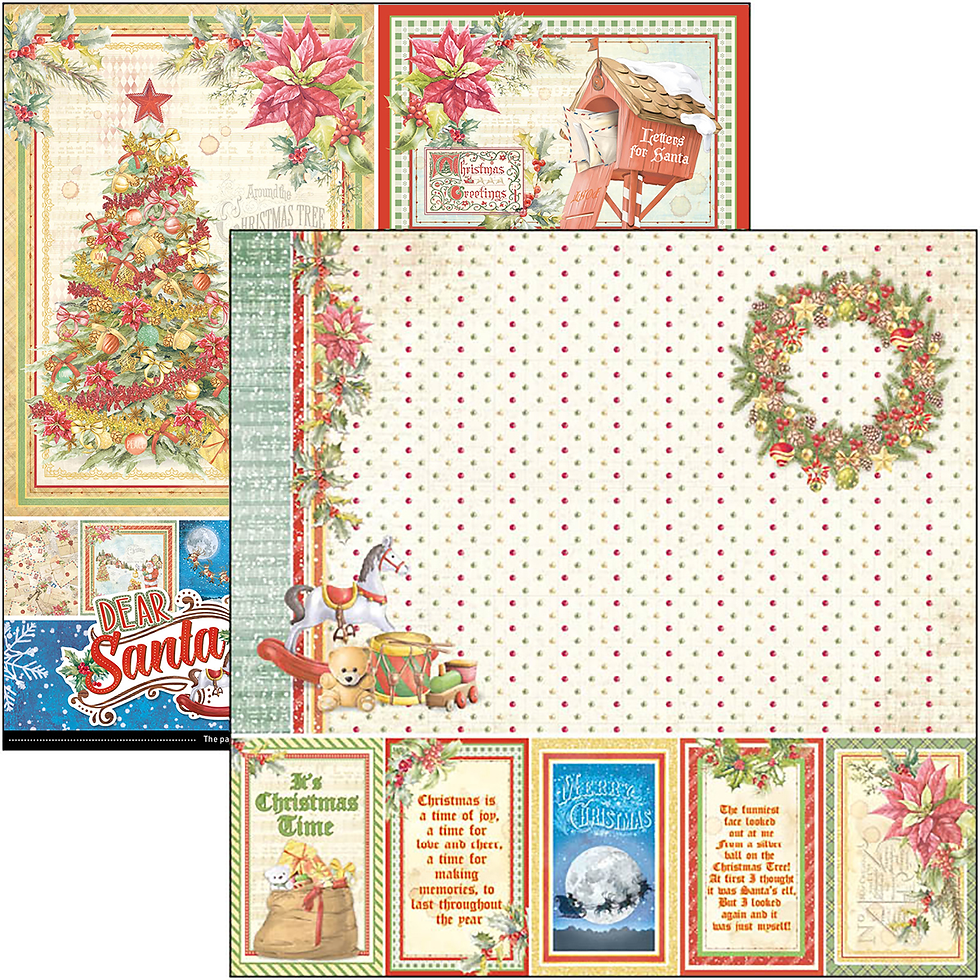 Miniature : Collection Dear Santa - Ciao Bella - 12 pages 20X20
