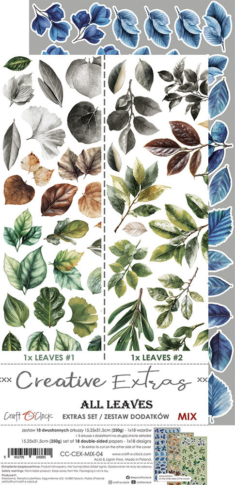 Miniature : Creative Extras - Set Mix 4 - All Leaves - Craft O'Clock