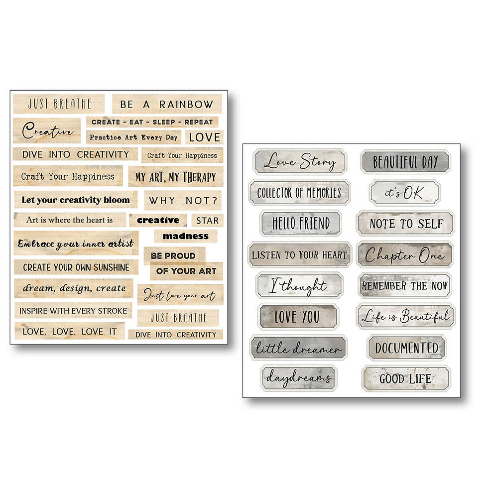 Miniature : Stickers - Little Words - Ciao Bella - 10 feuilles
