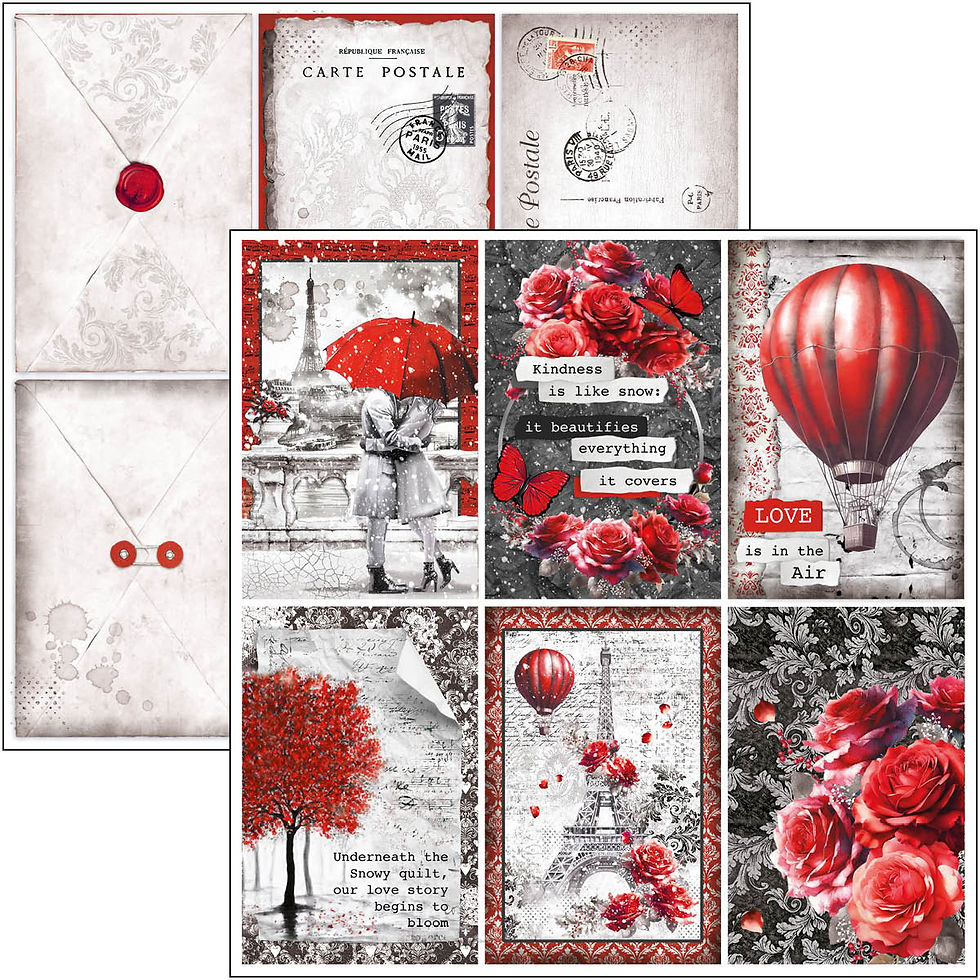 Miniature : Collection Paris Je t'aime - Ciao Bella - 12 pages 20X20