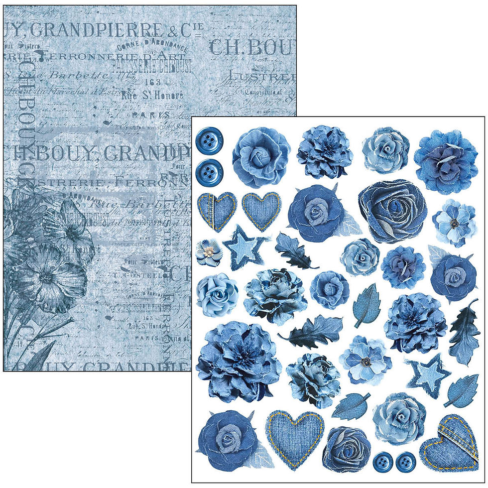 Miniature : Livre Mixed Media - Urban Blue Denim - A4 Maxi - Ciao Bella