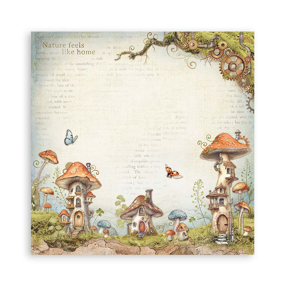 Miniature : Collection Hidden Grove - Stamperia - 22 pages 1 face de 30x30