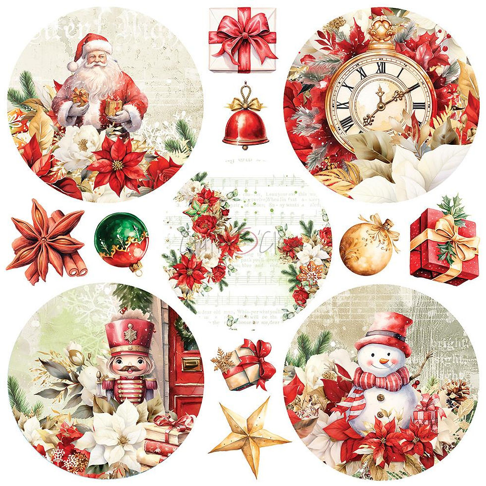 Miniature : Collection Christmas Everywhere - Basic Set - Craft O'Clock - 24 pages 20X20