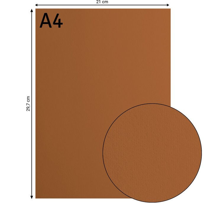 Miniature : Cardstock Lisse Florence - Brick - A4 - 10 feuilles de 216g