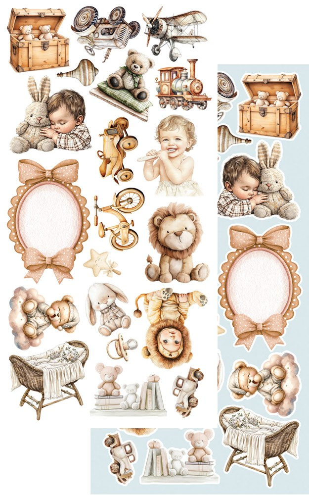 Miniature : Collection Baby - Alchemy of Art - Etiquettes - Boy x2