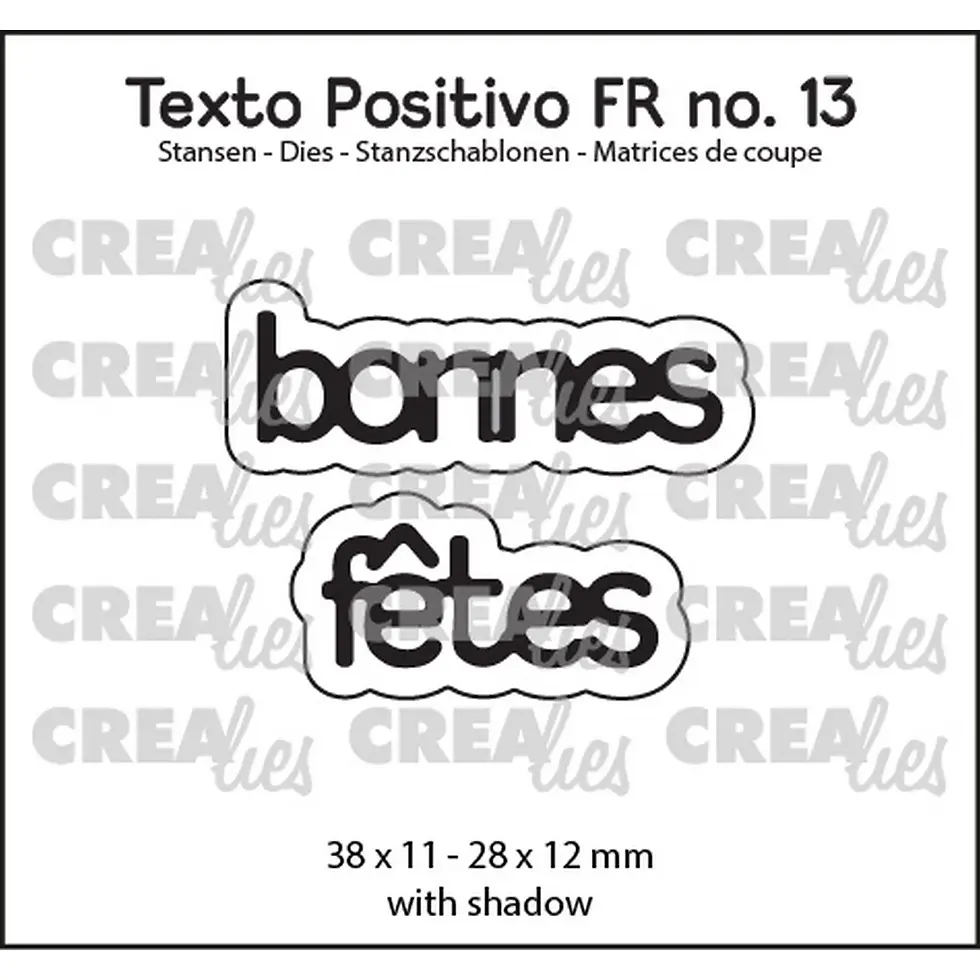 Matrices de Découpe avec contours - Bonnes Fêtes - Crealies