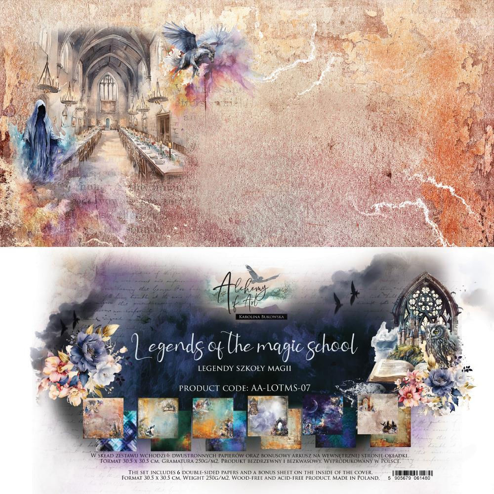 Collection Legends of the Magic School - Alchemy of Art - 6 pages r/v de 30x30