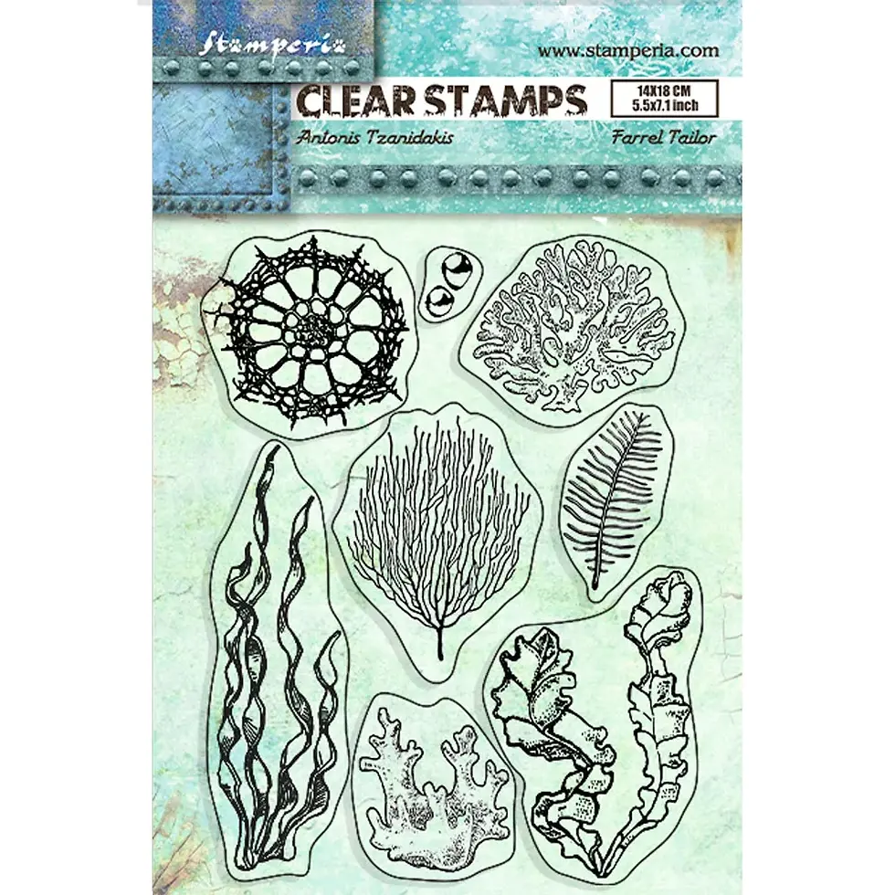 Tampons Haute Définition - Songs of the Sea - Stamperia -Coraux