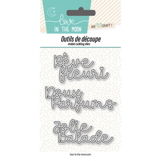 Matrices de Découpe - Expressions et mots - Love in the Moon