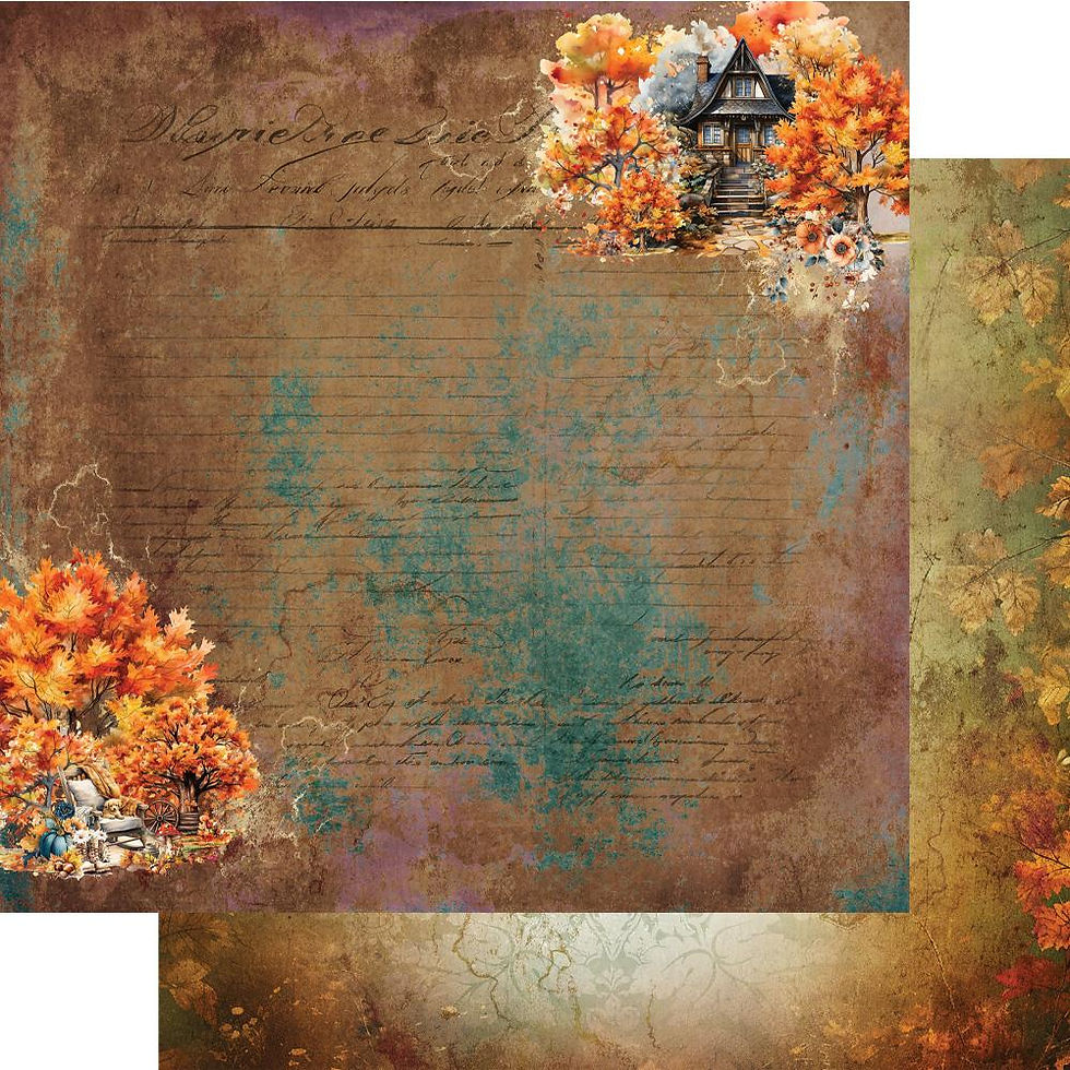 Miniature : Collection In Autumn Colors - Alchemy of Art - 6 pages r/v 30x30