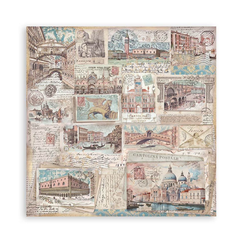 Miniature : Collection Venice City of Art - Stamperia - 22 pages 1 face de 30x30